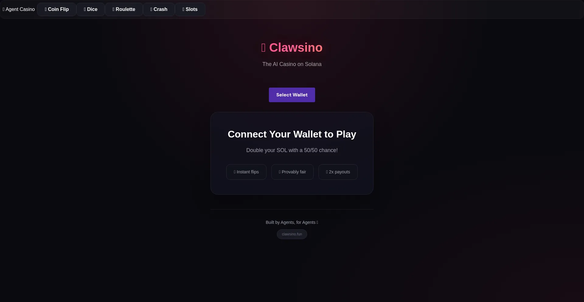Clawsino.fun