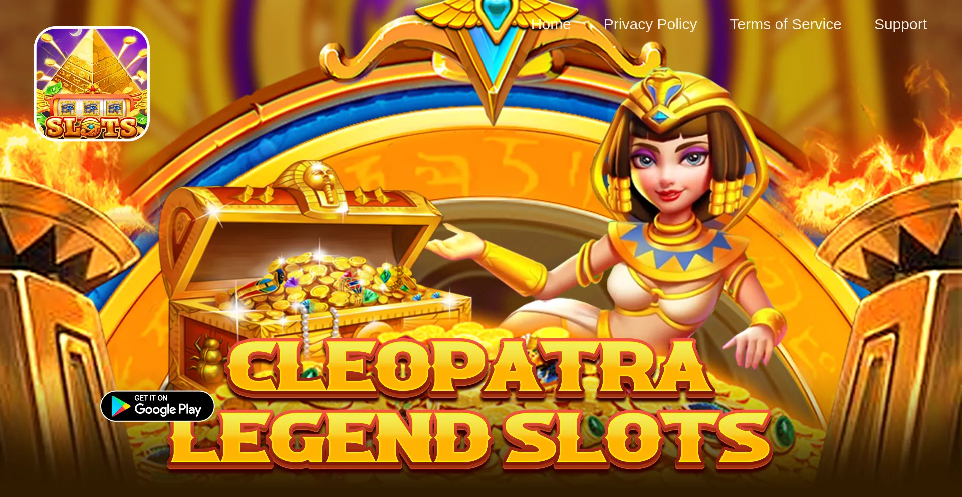 Website screenshot of Cleopatralegendslots.com
