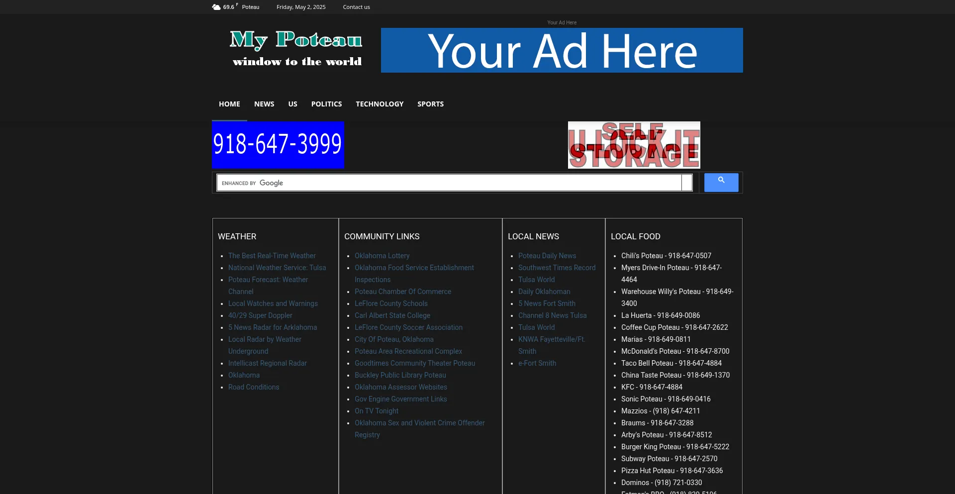 Website screenshot of Clnk.com