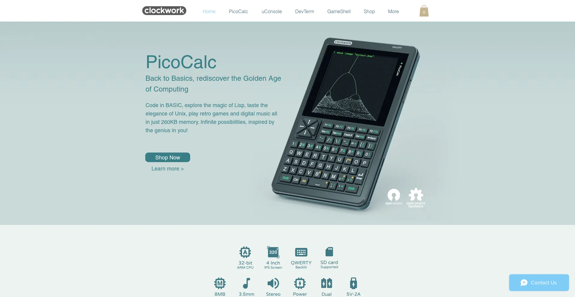 Clockworkpi.com Screenshot