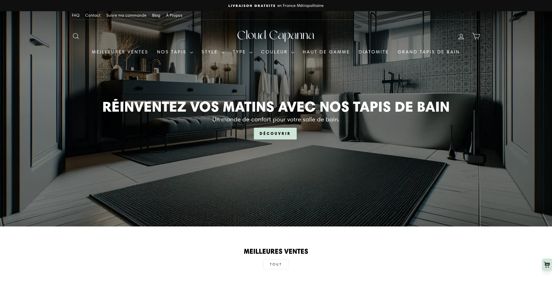 Website screenshot of Cloudcapanna.com