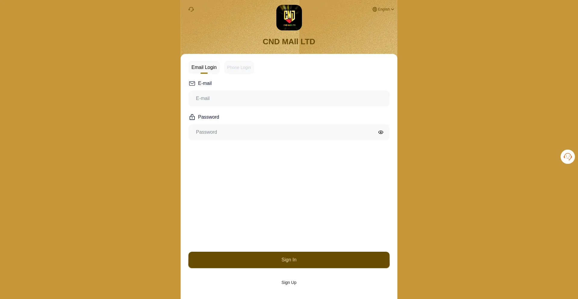 Website screenshot of Cndmall.vip