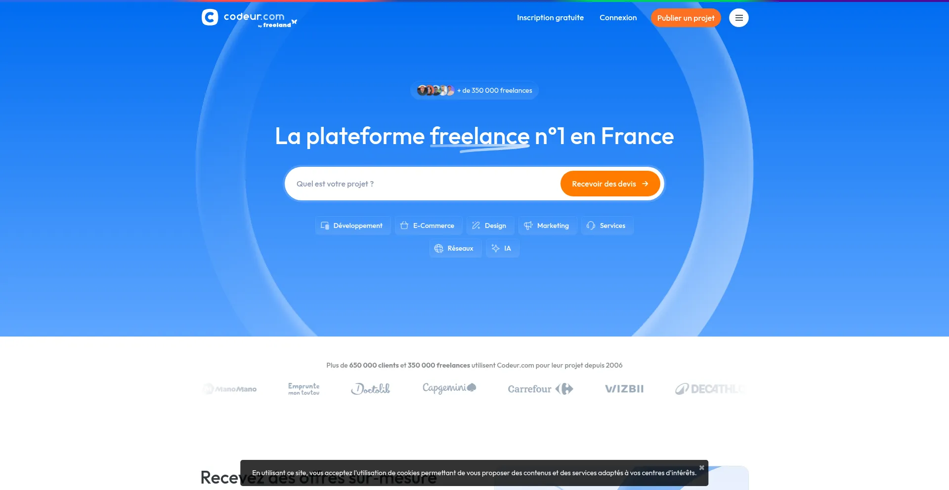 Codeur.com Screenshot