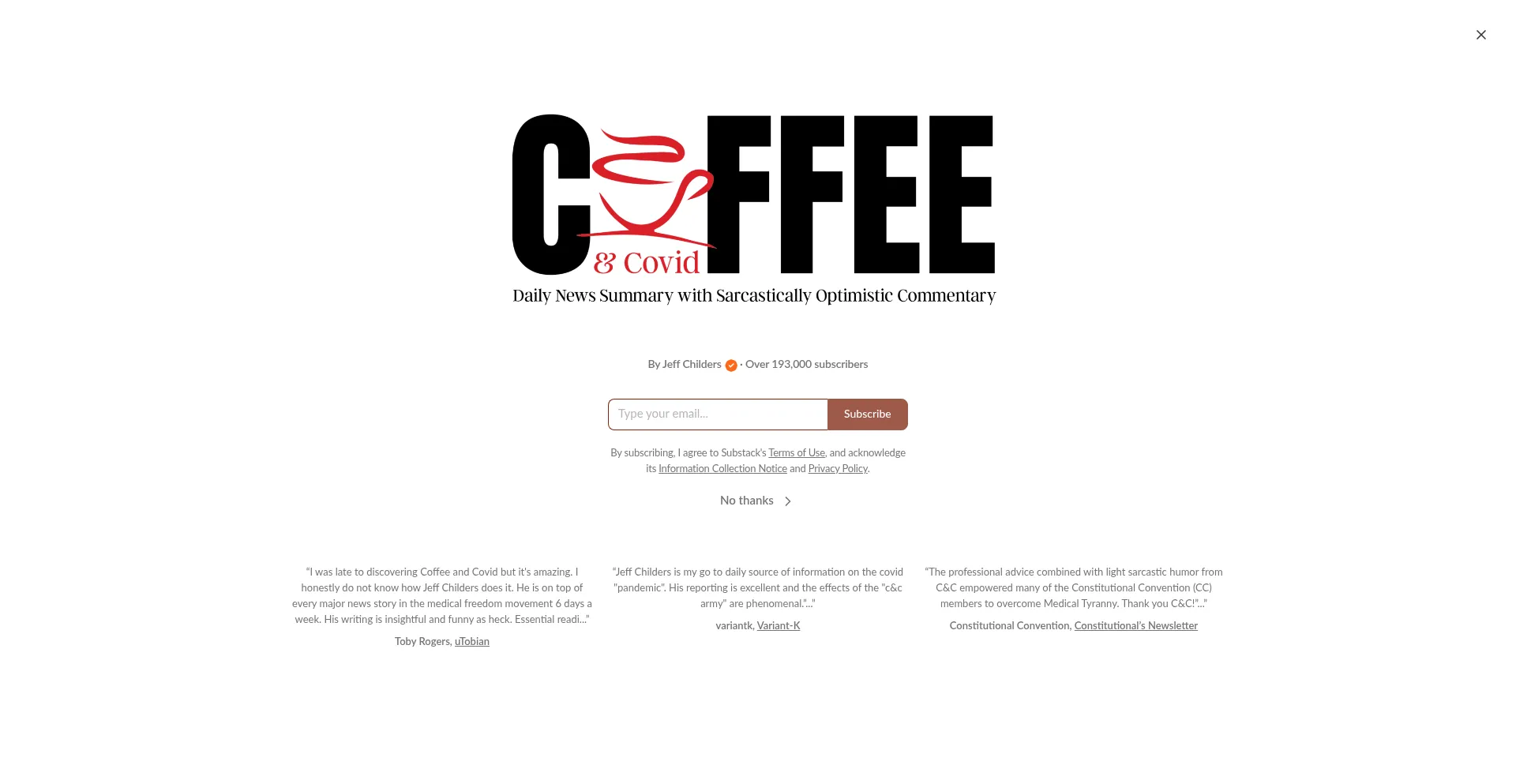 Coffeeandcovid.com
