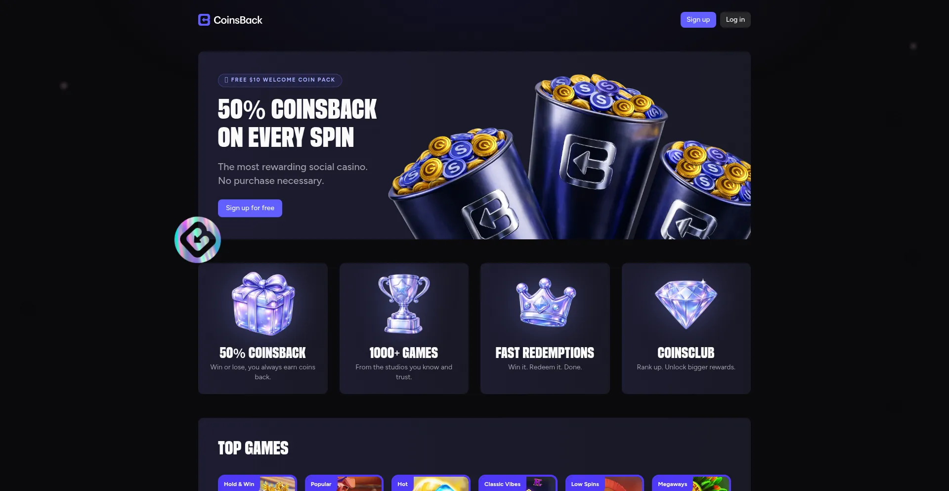 Coinsbackcasino.com