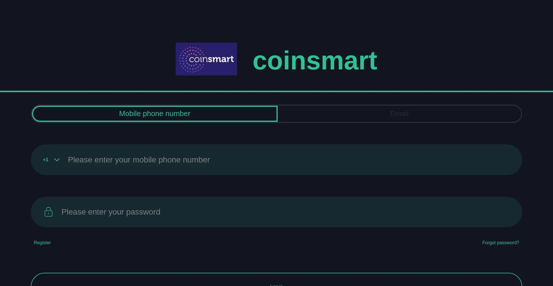 Website screenshot of Coinsmarter.icu