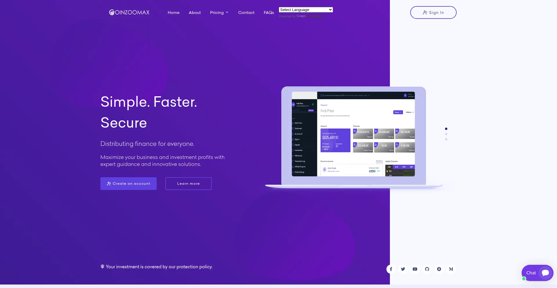 Coinzoomax.com Screenshot