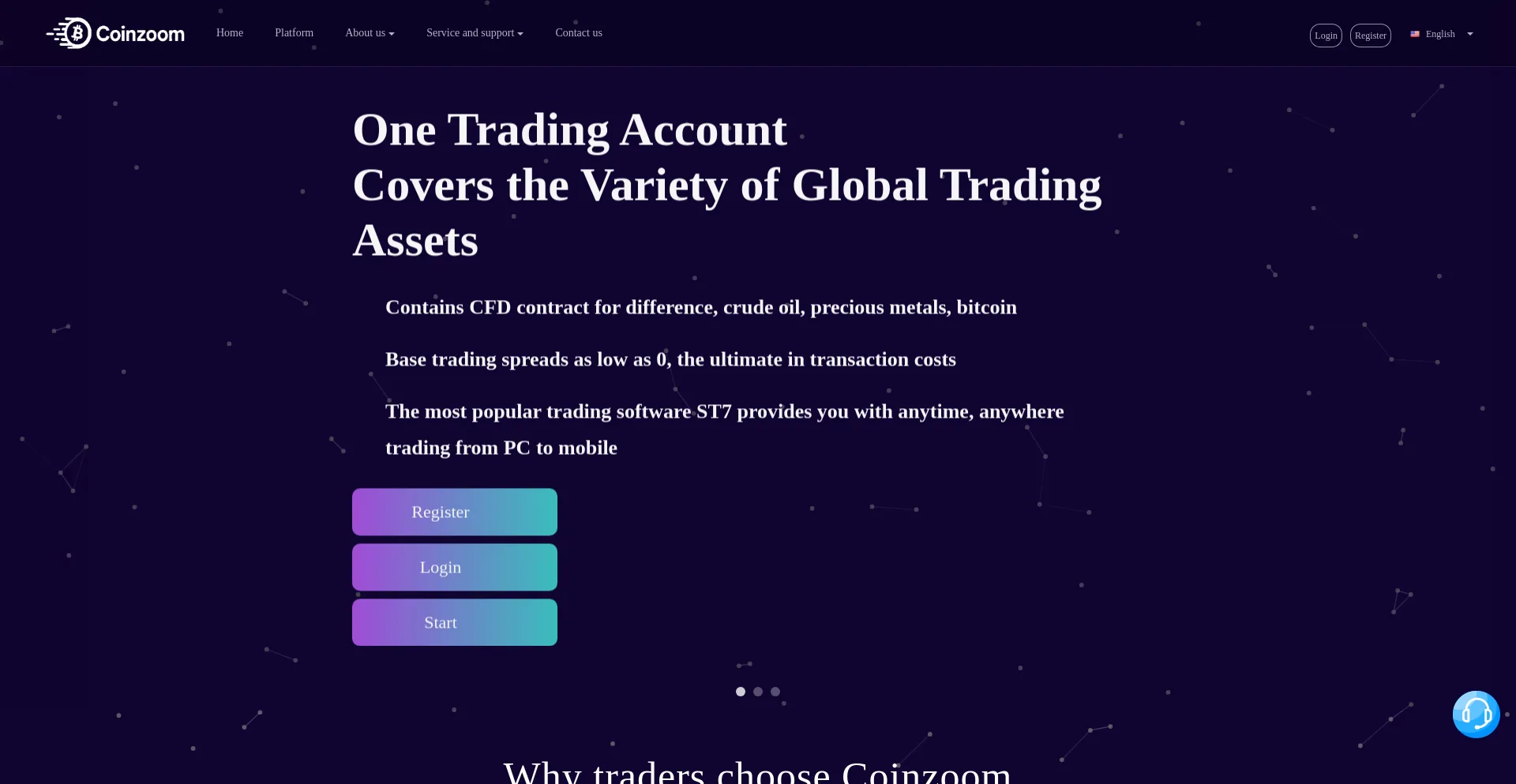 Website screenshot of Coizm.cc