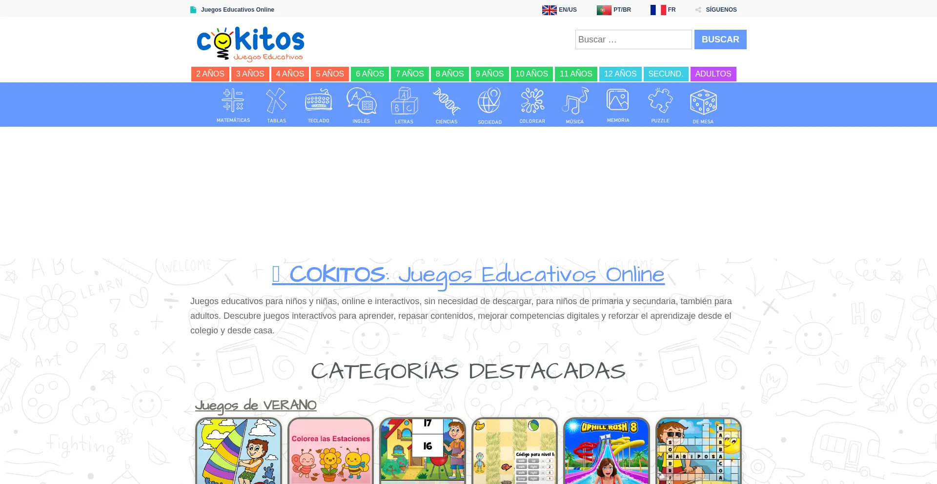 Website screenshot of Cokitos.com