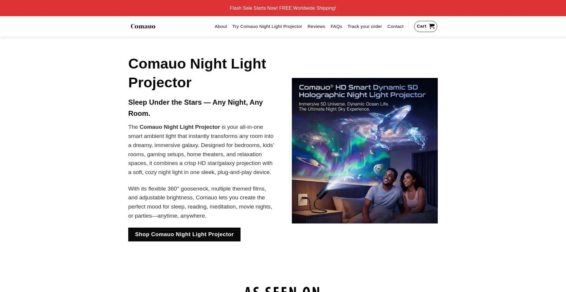 Comauonightlightprojector.com