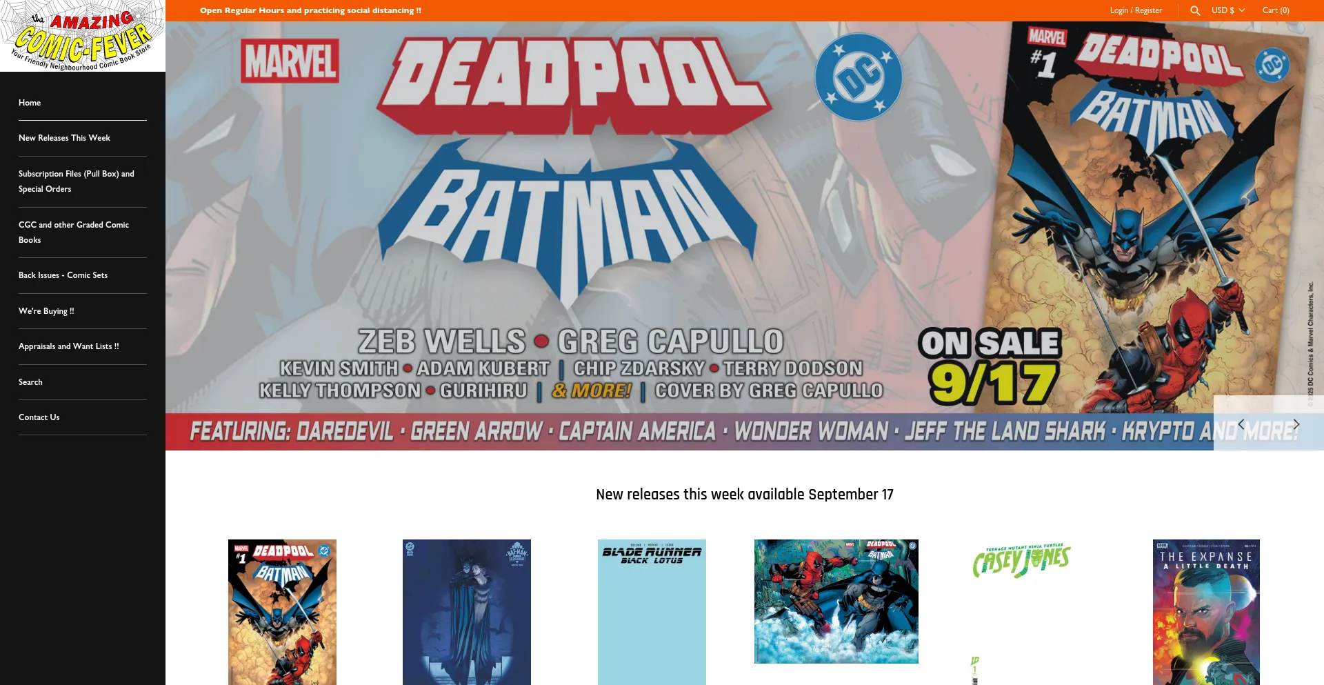 Comicfever.ca Screenshot