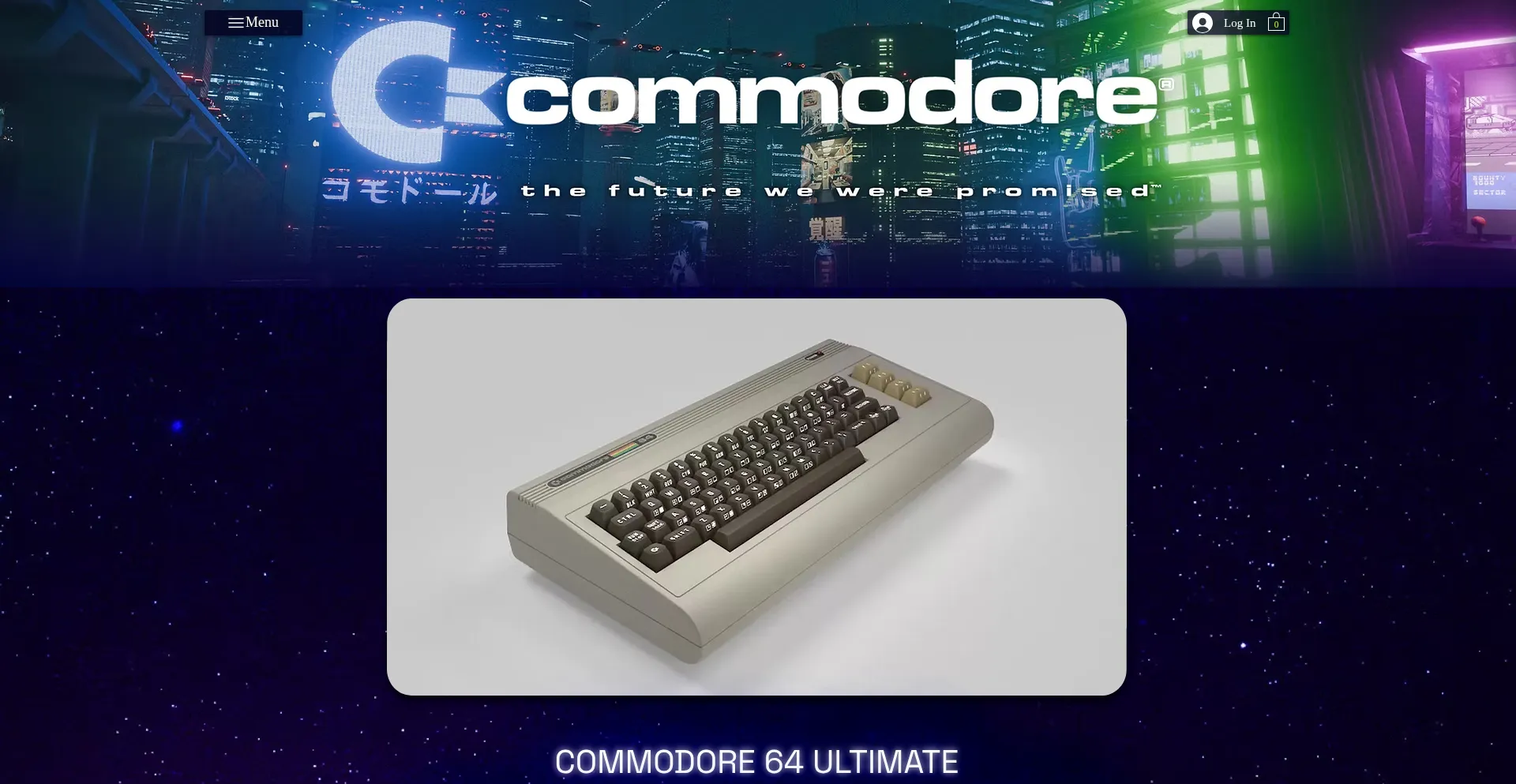 Website screenshot of Commodore.net