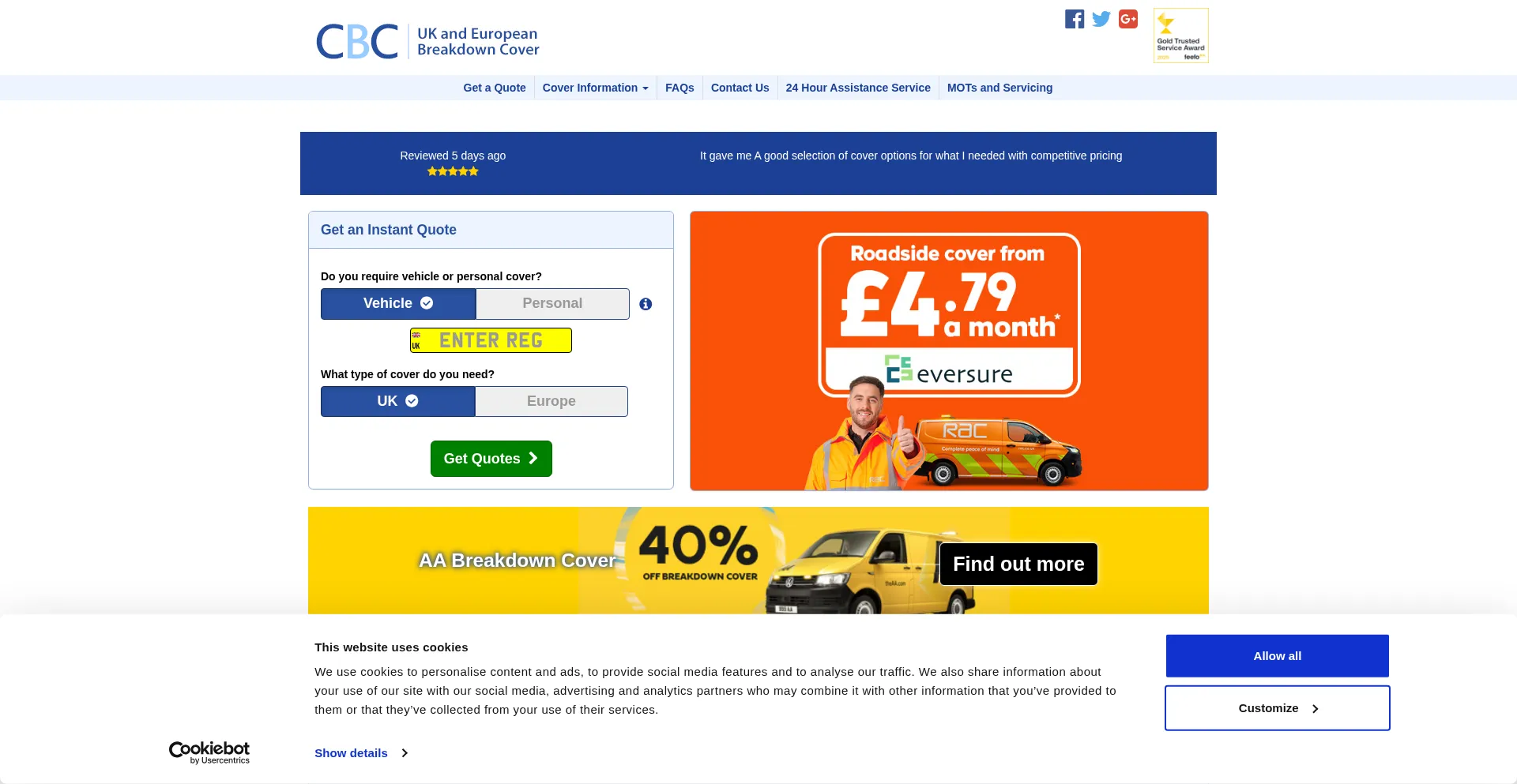 Comparebreakdowncover.co.uk