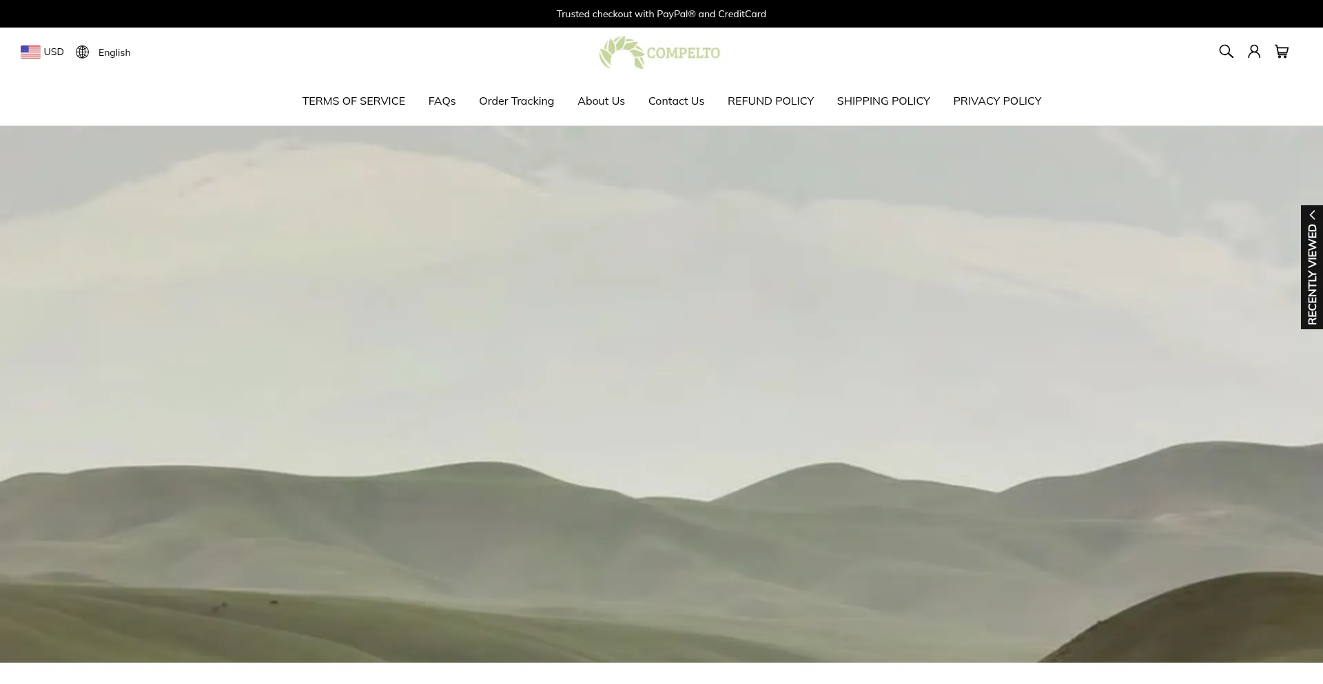 Website screenshot of Compelto.com