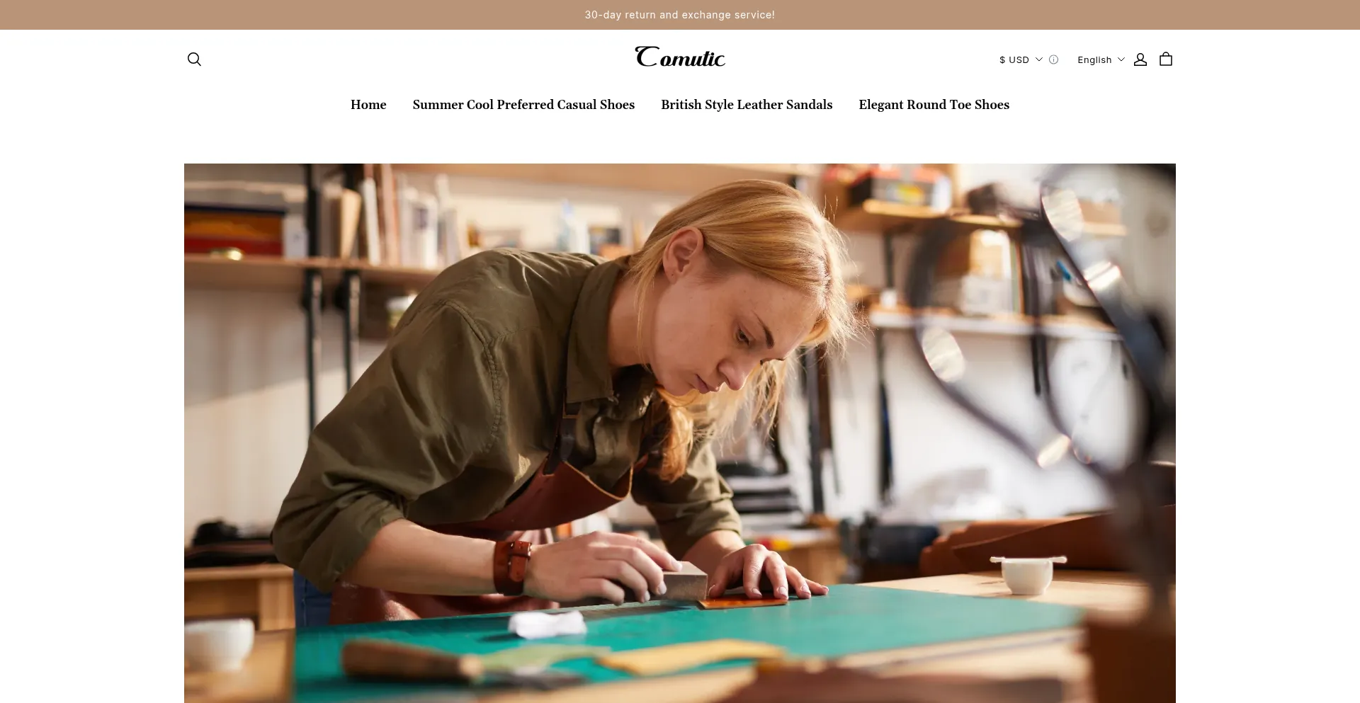 Website screenshot of Comutic.com