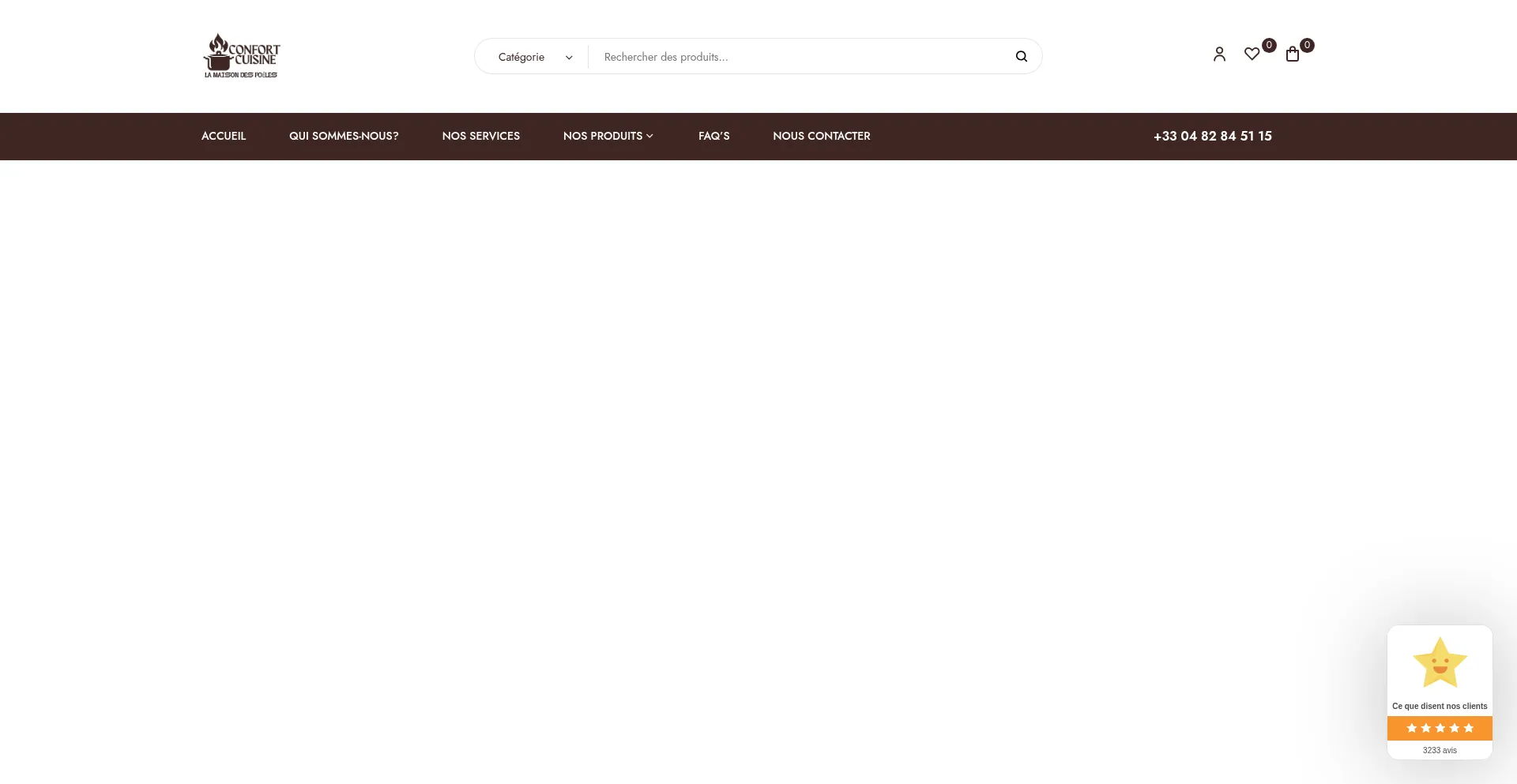 Website screenshot of Confort-cuisine.net