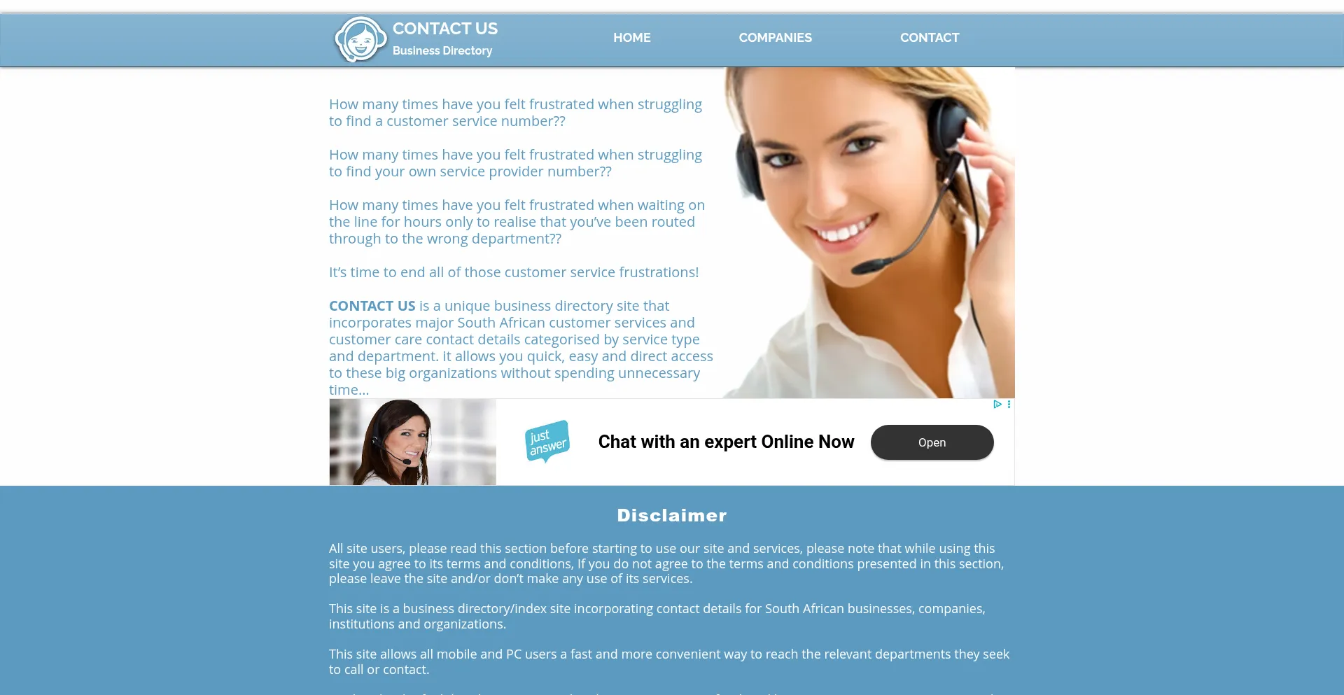 Contact-us.co.za est-il Sûr et Fiable ?