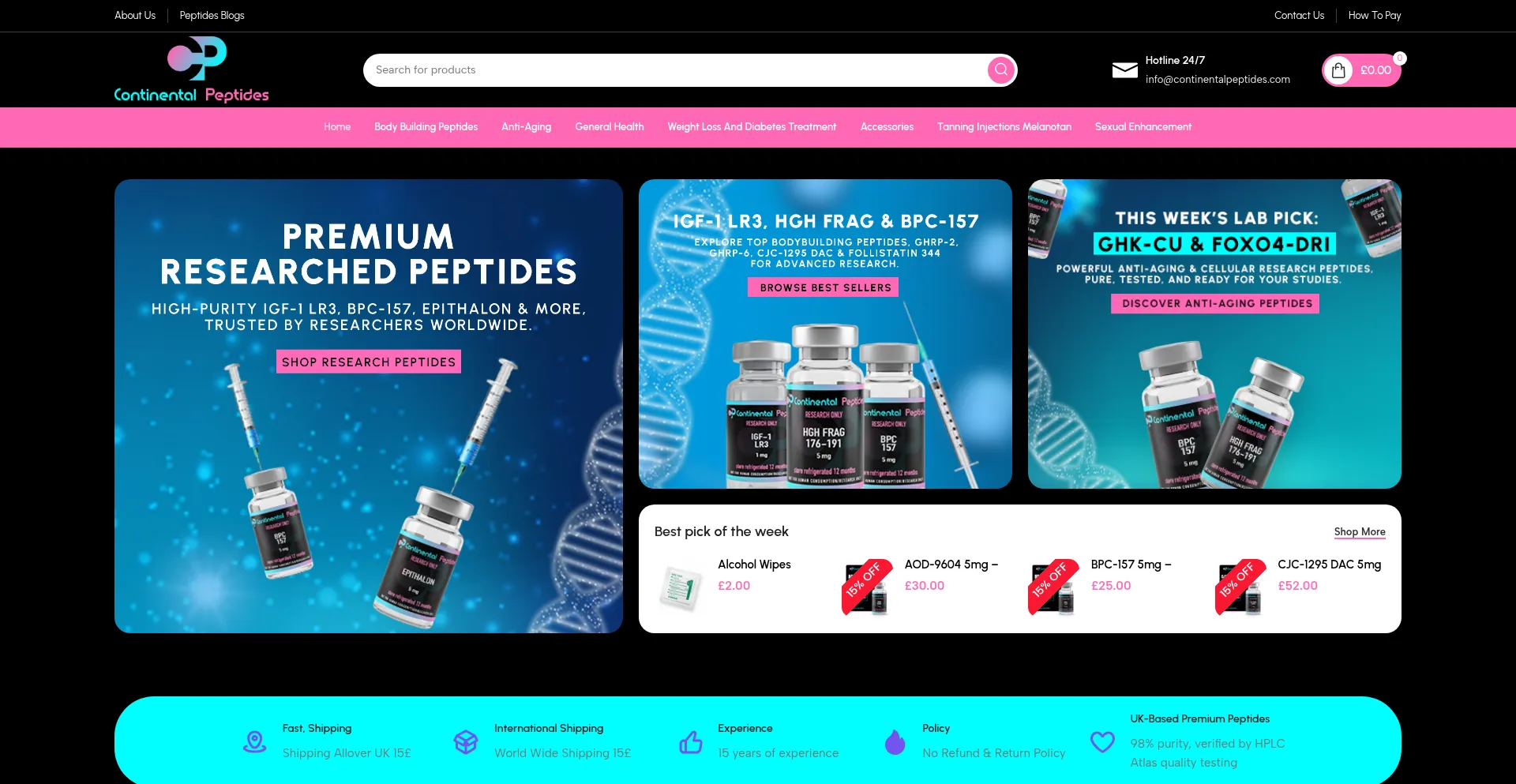 Continentalpeptides.com