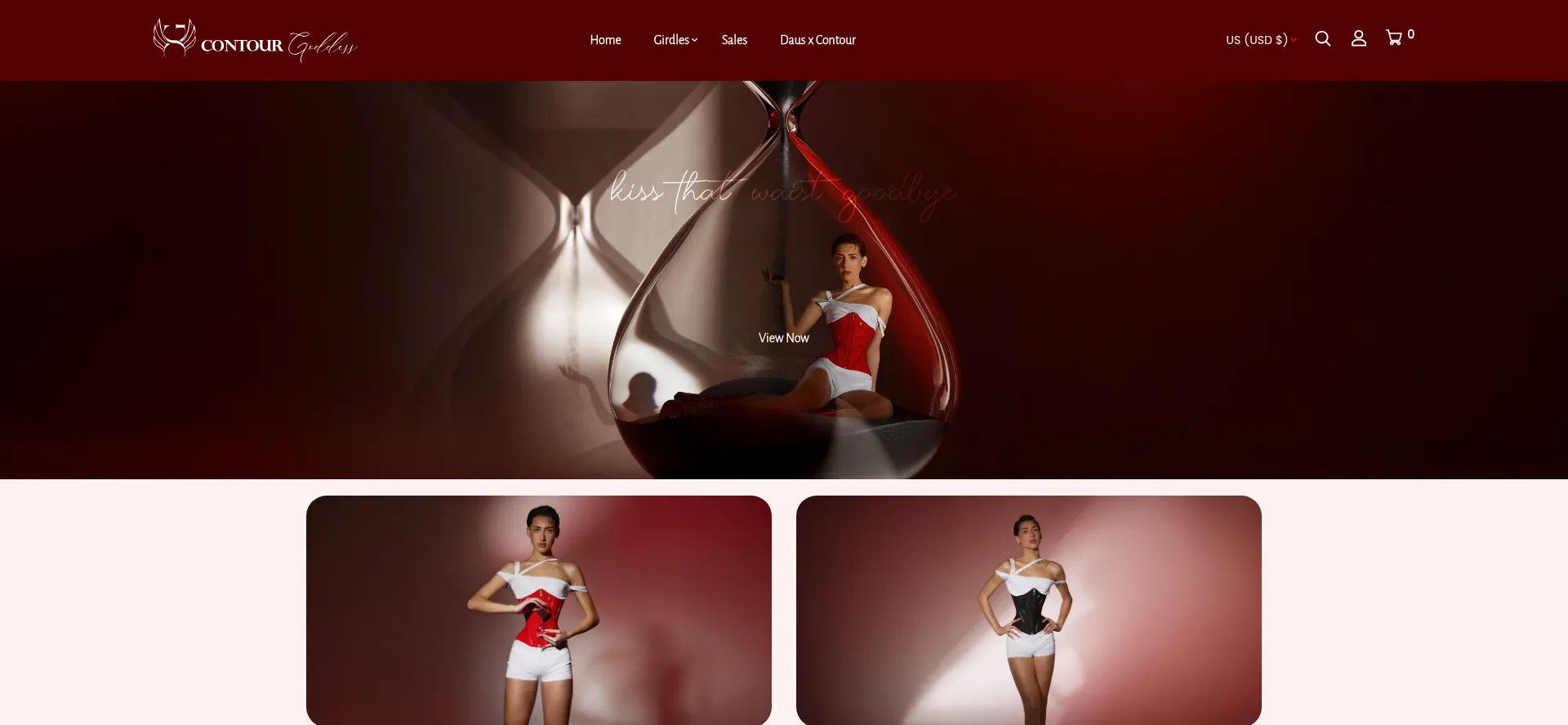 Website screenshot of Contourgoddess.com