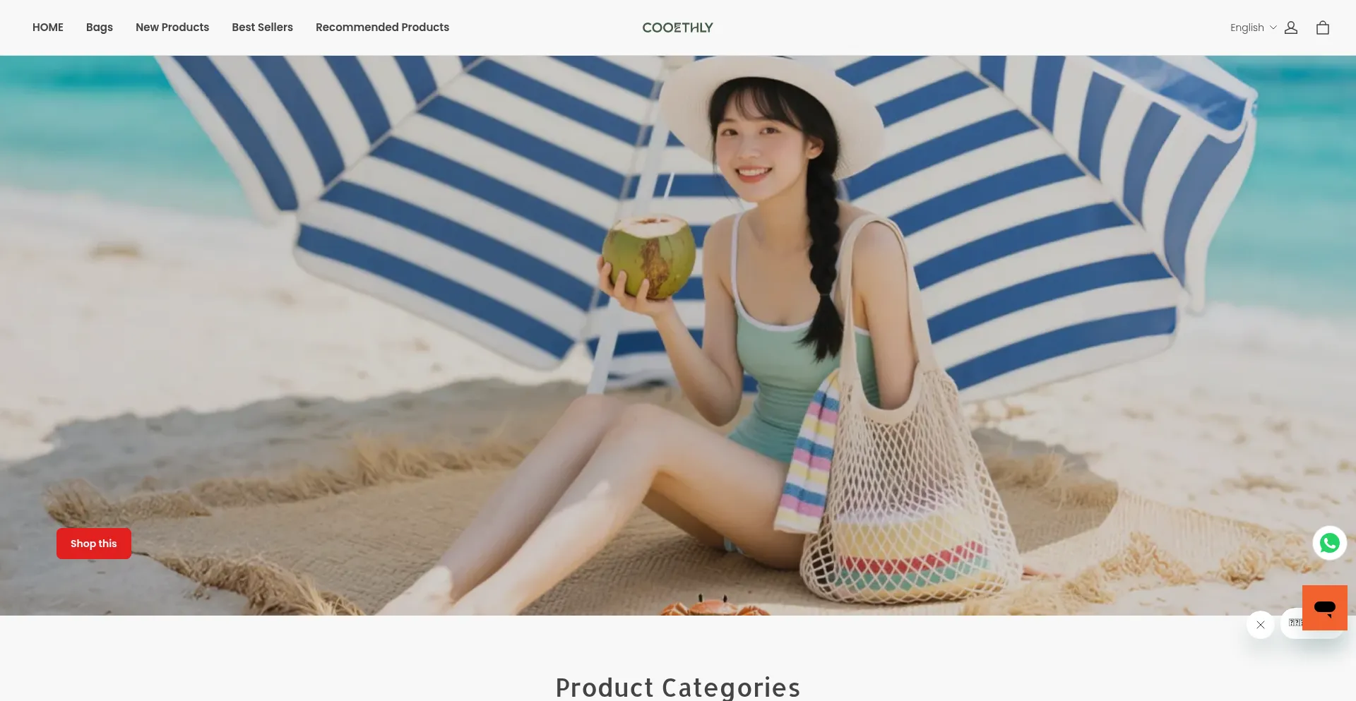 Website screenshot of Cooethly.com