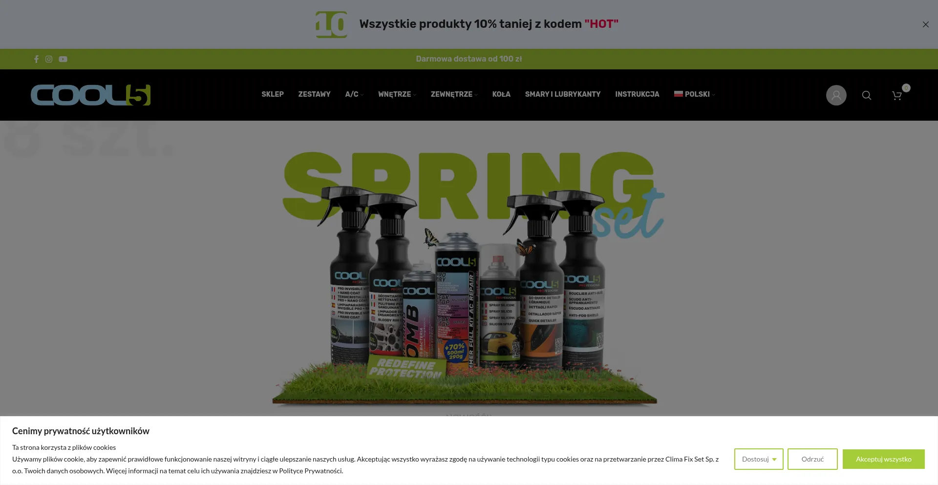 Website screenshot of Cool5.eu