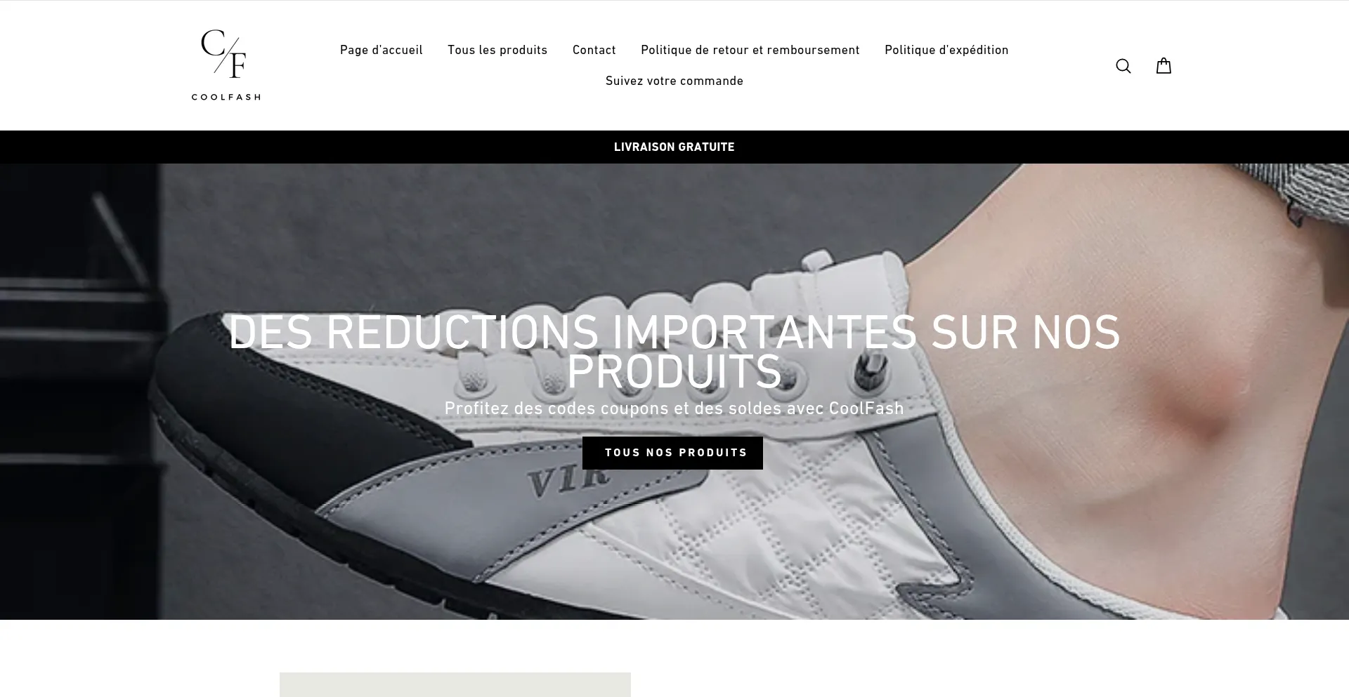 Website screenshot of Coolfash-paris.com