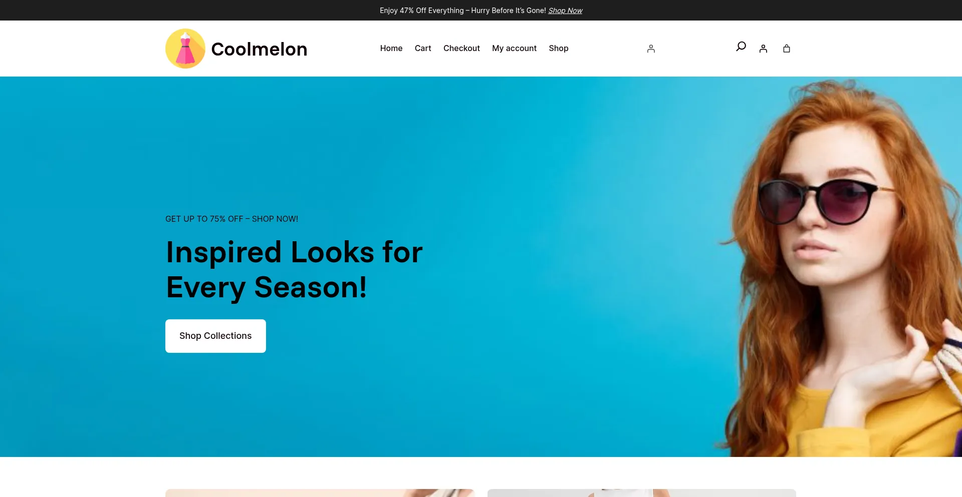 Website screenshot of Coolmelon.lol