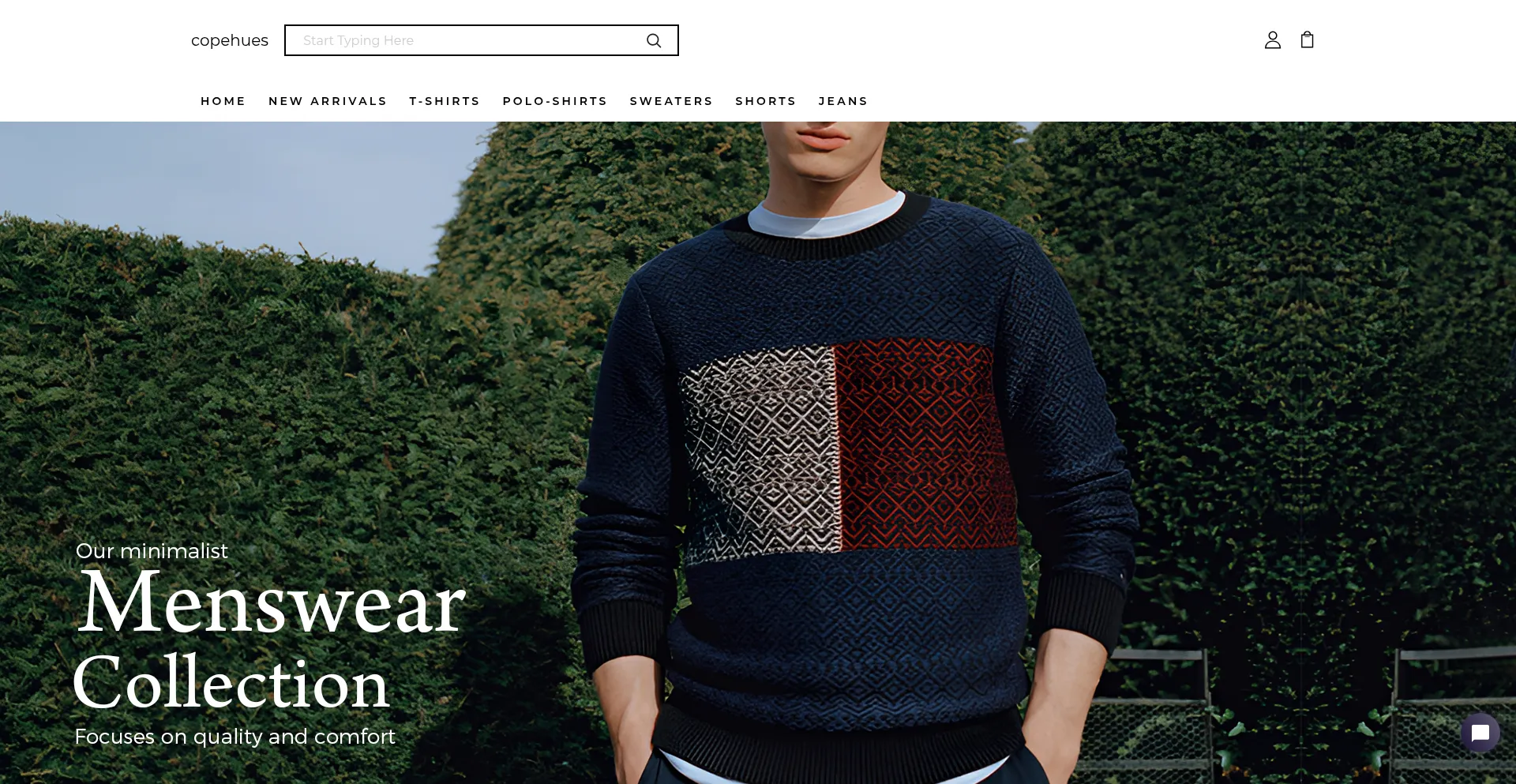 Website screenshot of Copehues.com