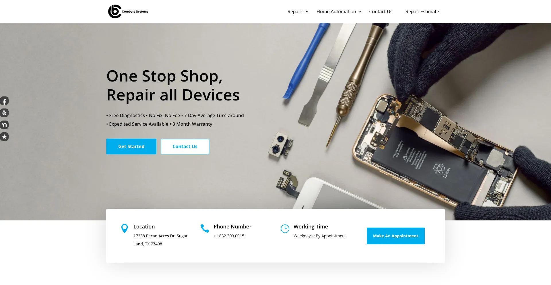 Corebytesystems.com Screenshot