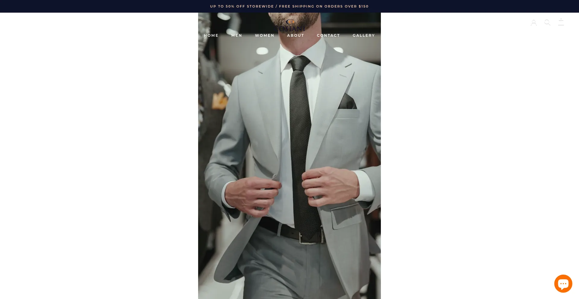 Website screenshot of Cosiani.com