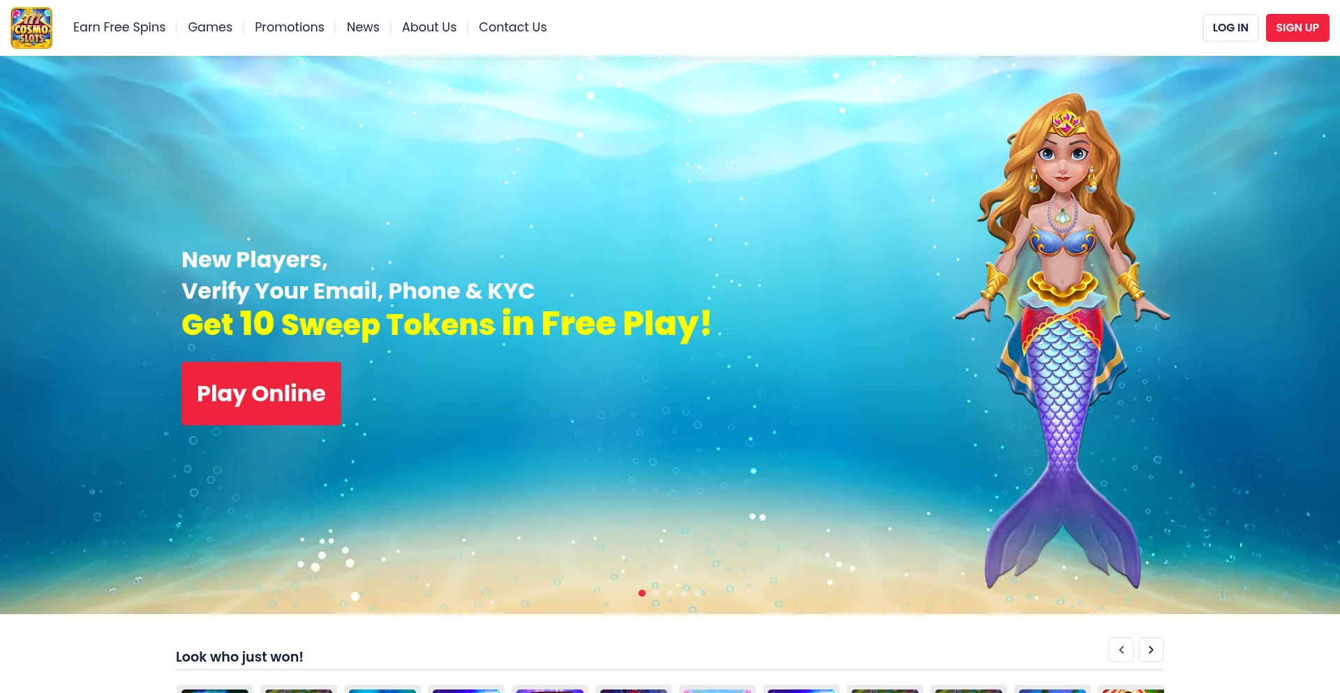 Cosmoslots.com Screenshot