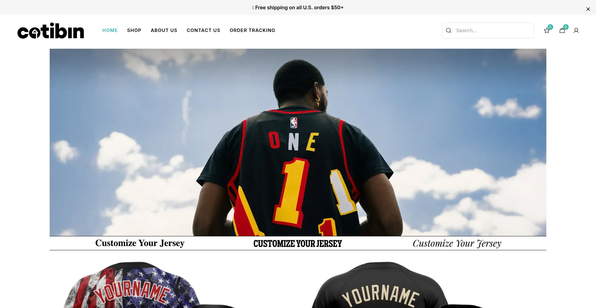 Website screenshot of Cotibin.com
