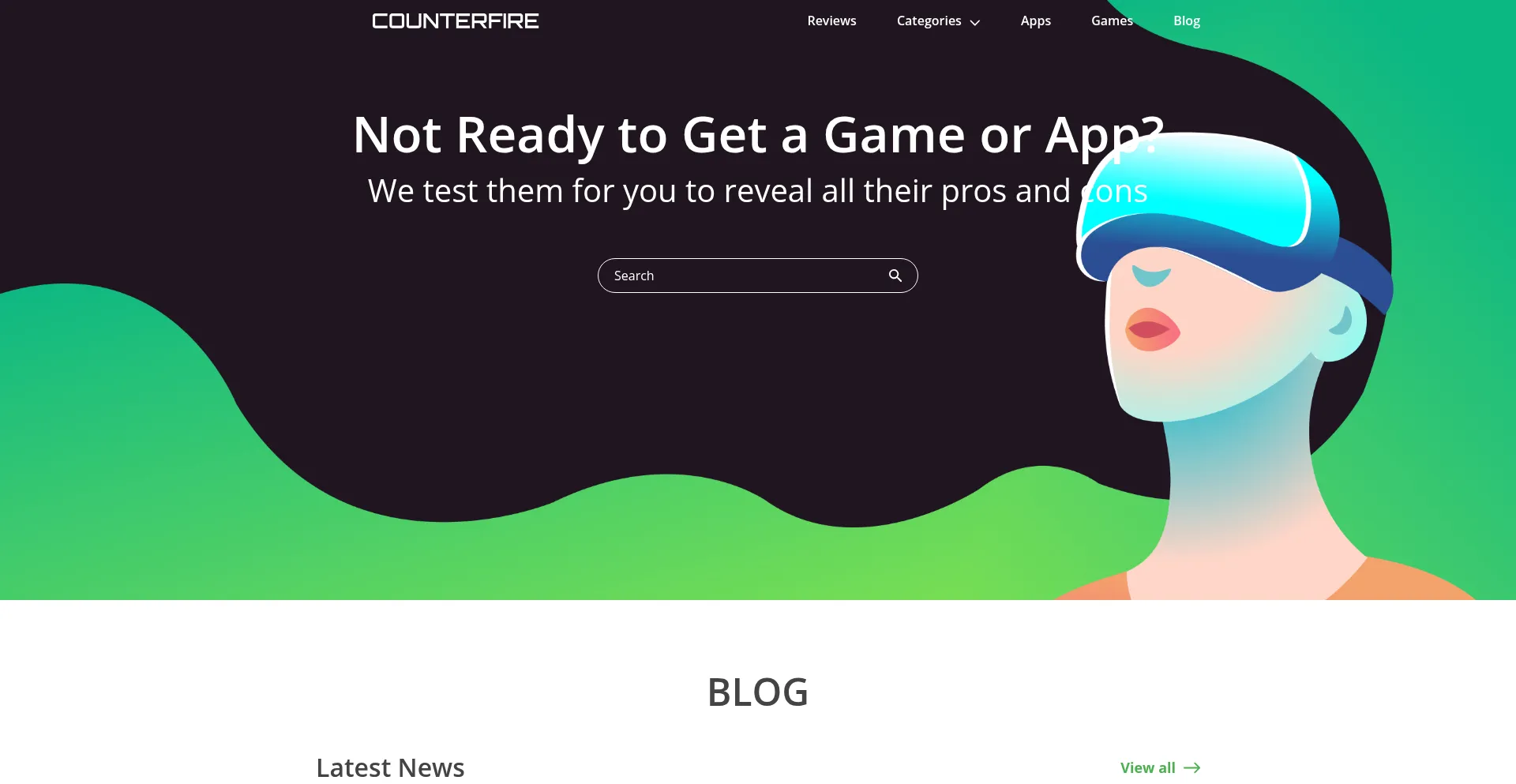 Website screenshot of Counter-fire-game.com