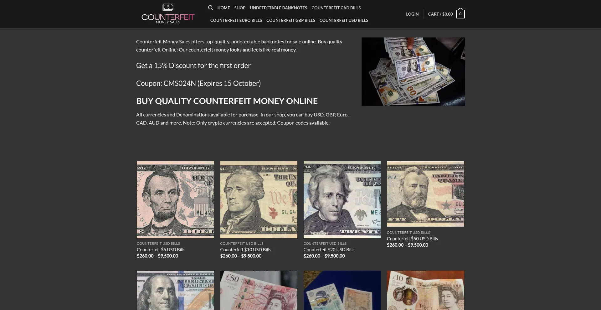 Counterfeitmoneysales.com est-il Sûr et Fiable ?