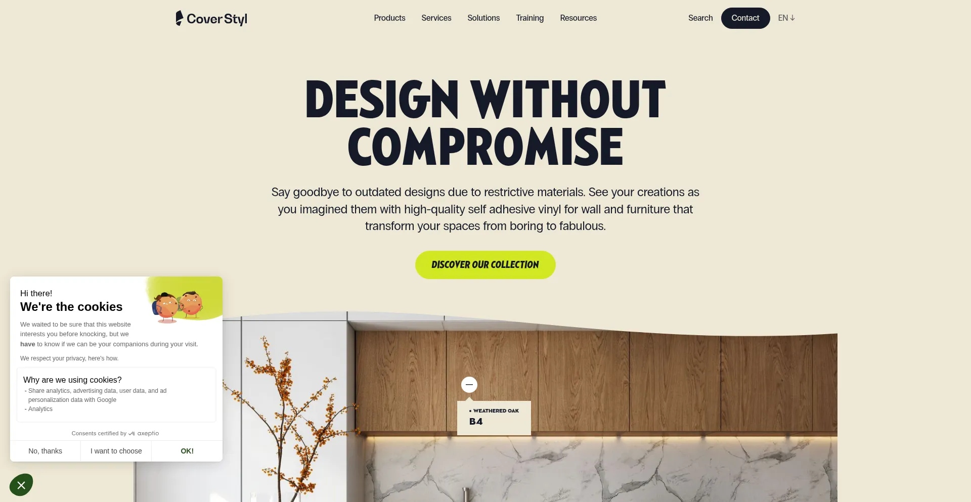 Website screenshot of Coverstyl.co.za