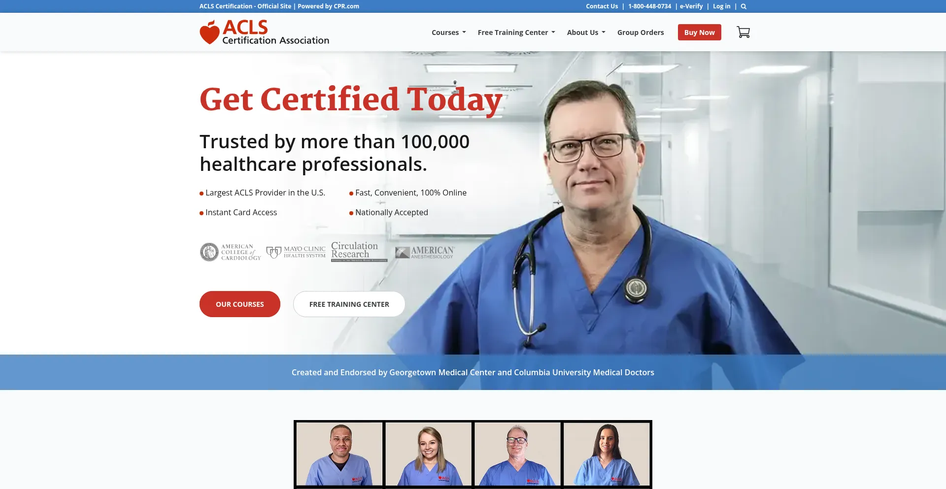 Website screenshot of Cpr.com