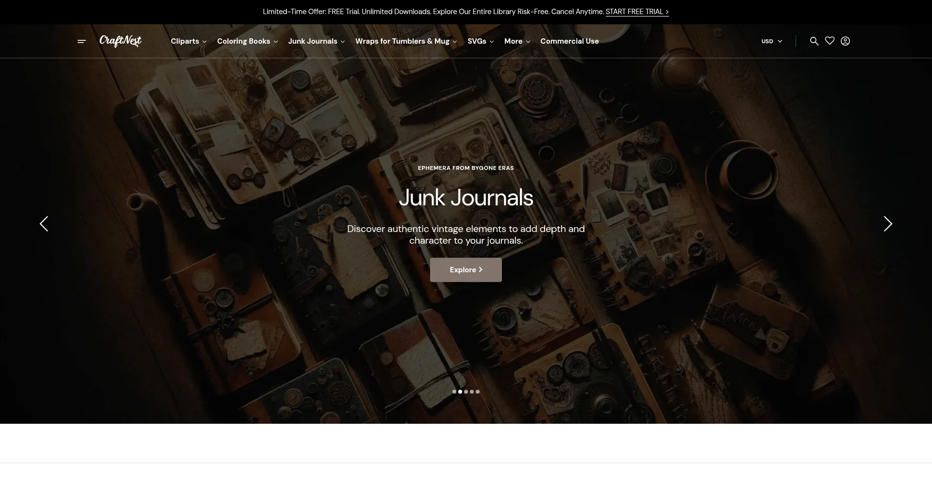 Website screenshot of Craftnest.net