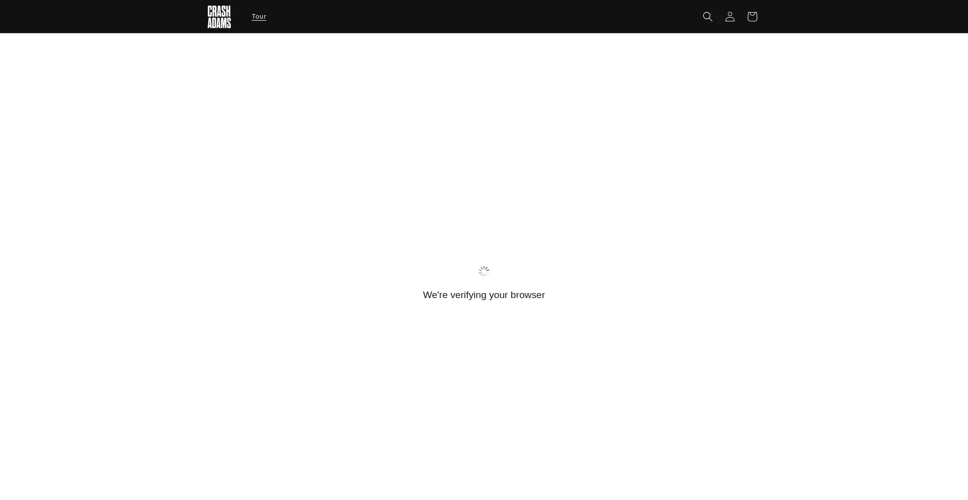 Website screenshot of Crashadamslive.com