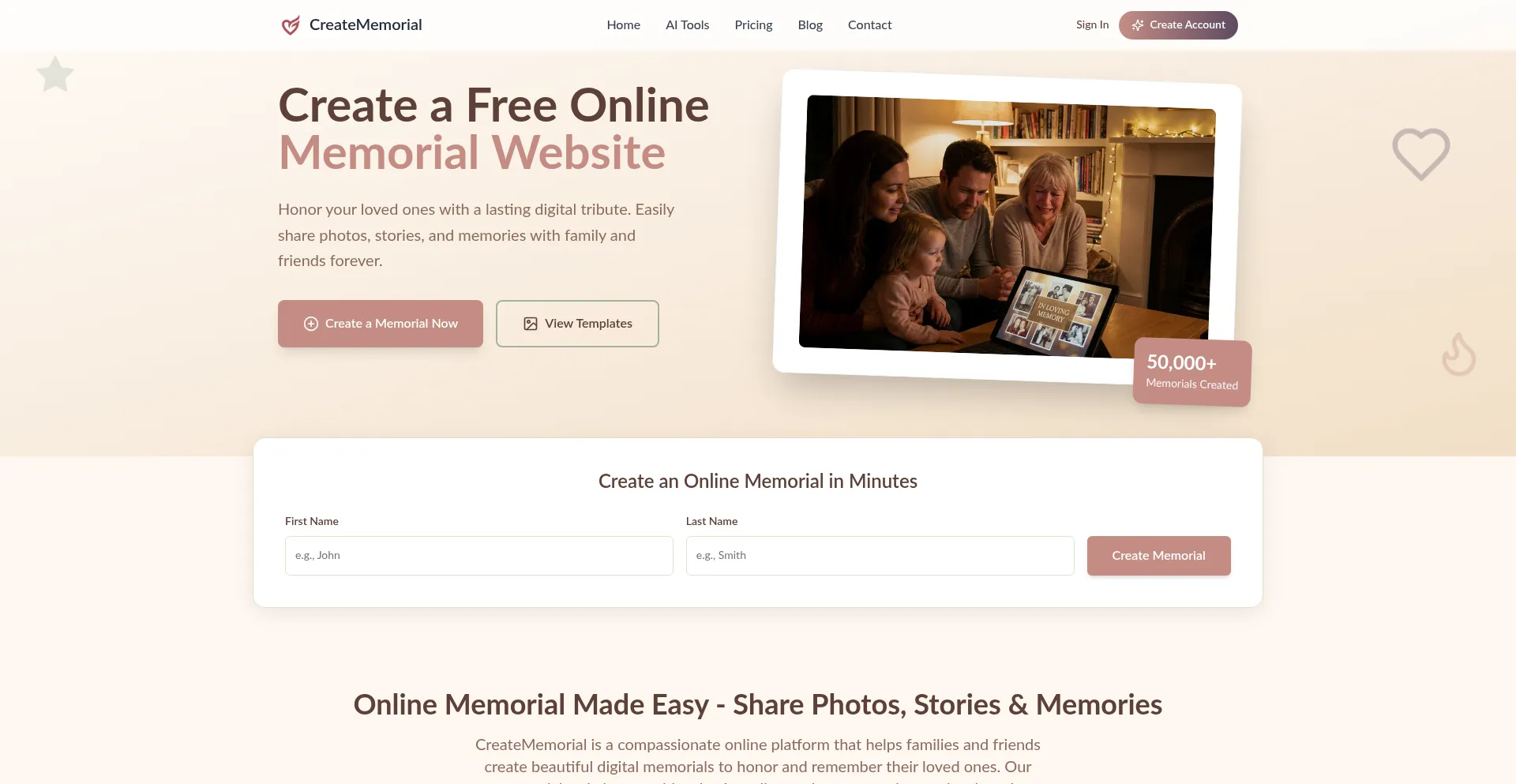 Creatememorial.com
