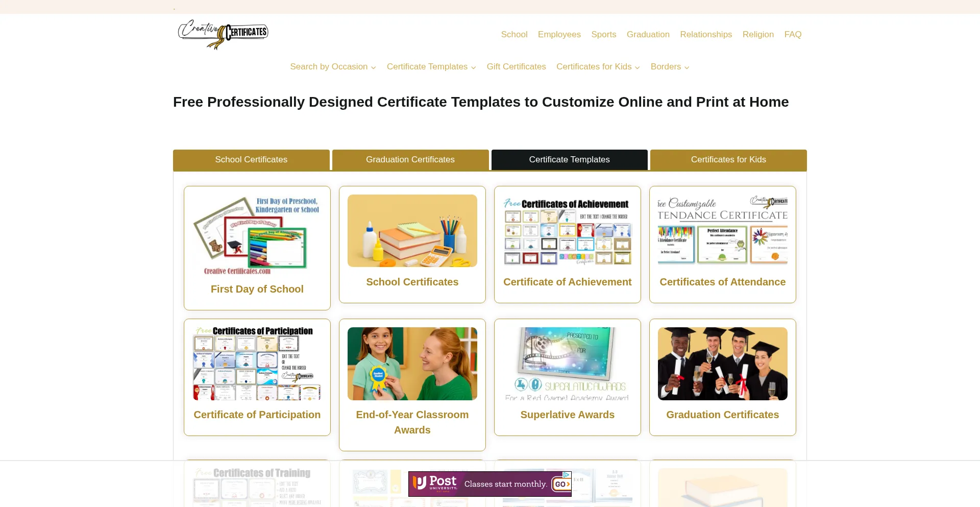 Creativecertificates.com