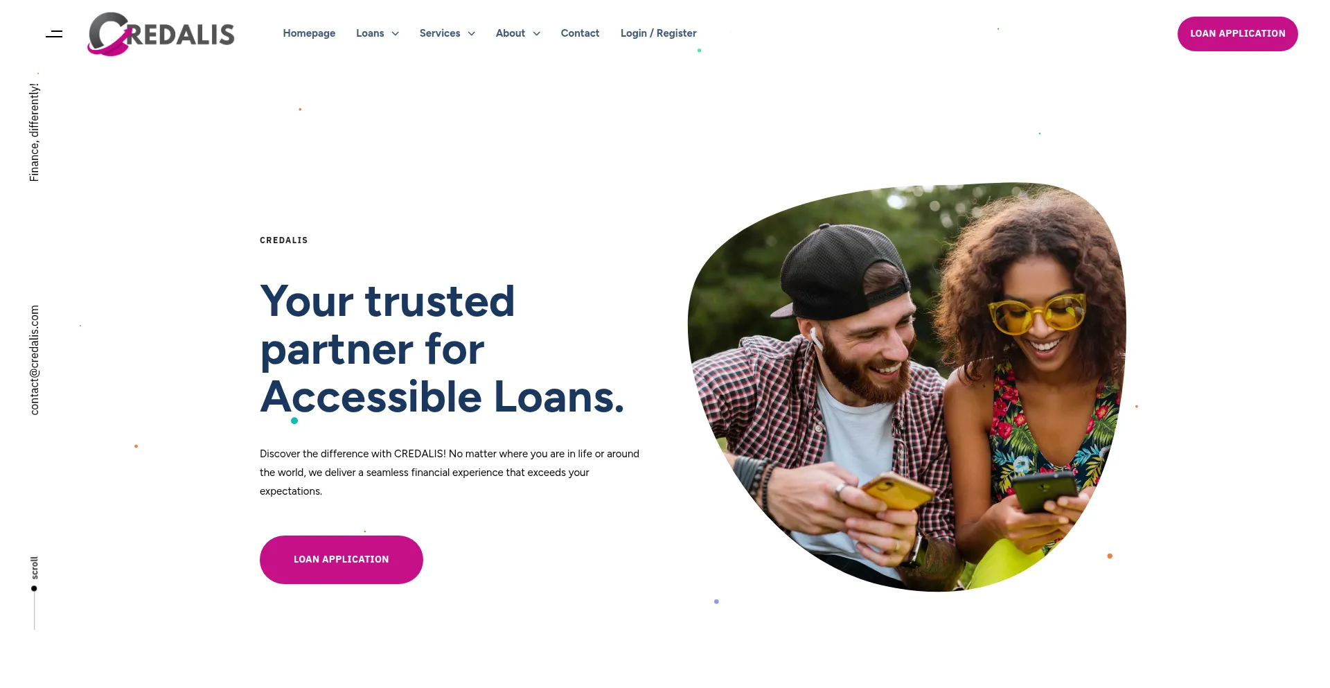 Website screenshot of Credalis.com