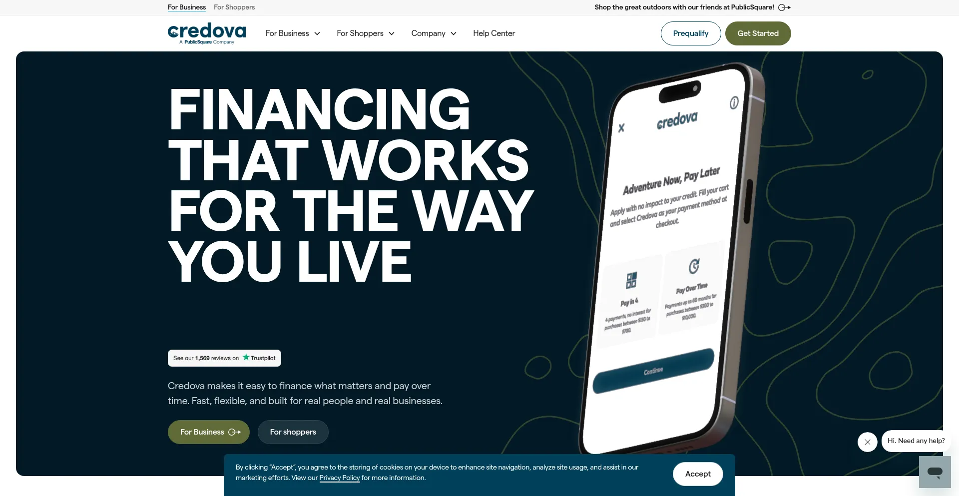 Credova.com Screenshot