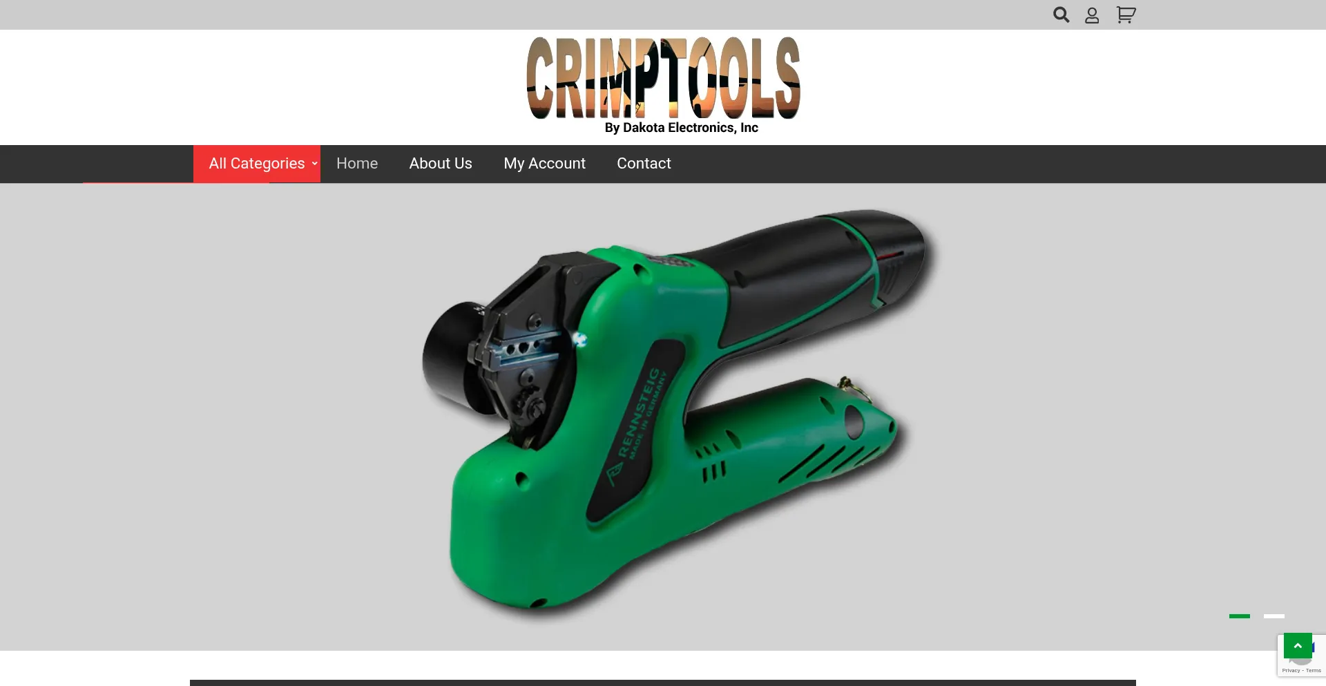 Website screenshot of Crimptools.com
