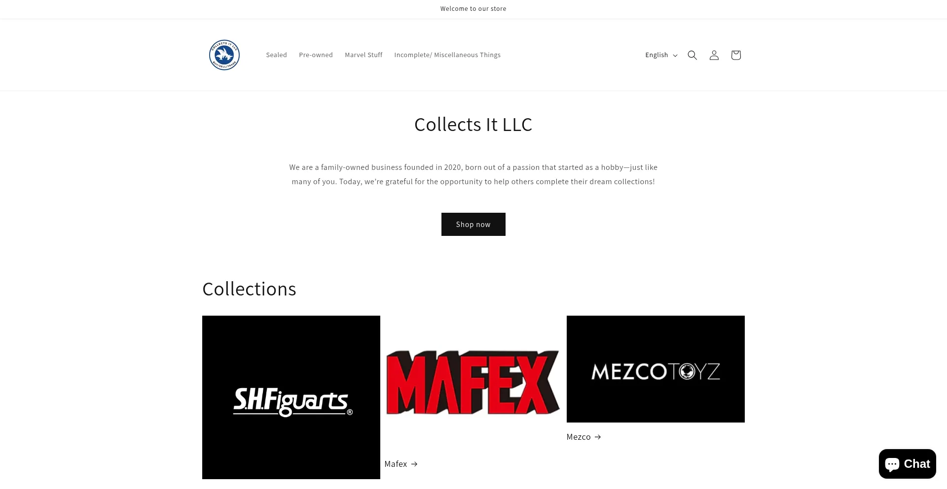 Website screenshot of Criscollectsit.com