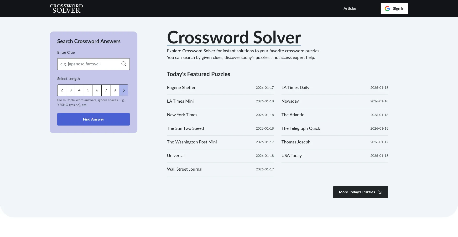 Crossword-solver.io