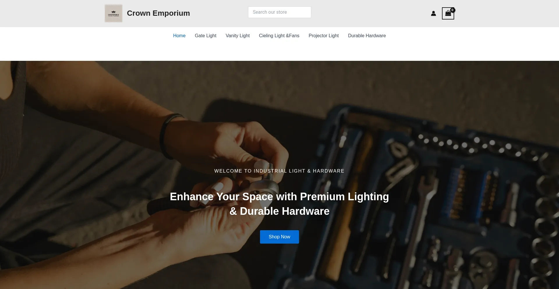 Website screenshot of Crownbiz.shop