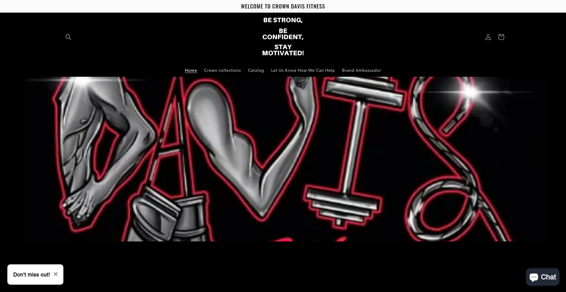 Website screenshot of Crowndavis-fitness.com