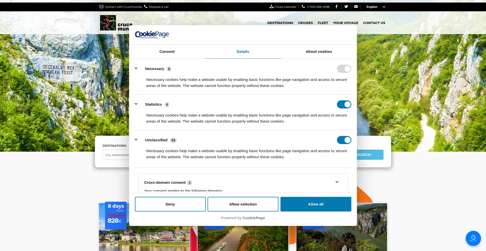 Website screenshot of Crucemundo.com