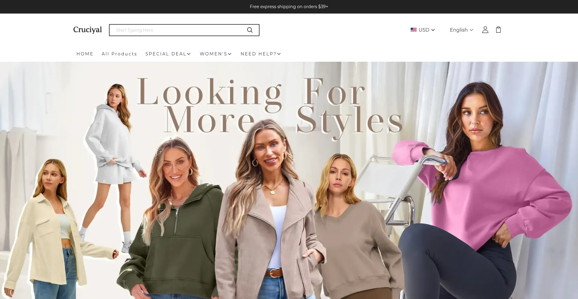 Website screenshot of Cruciyal.com
