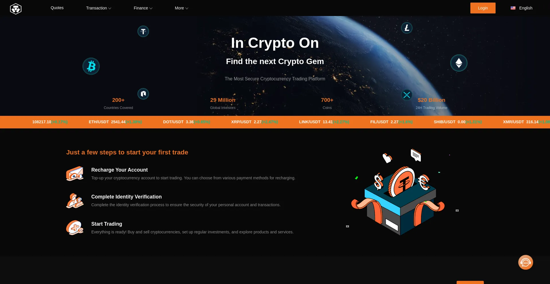 Website screenshot of Crybit.fun